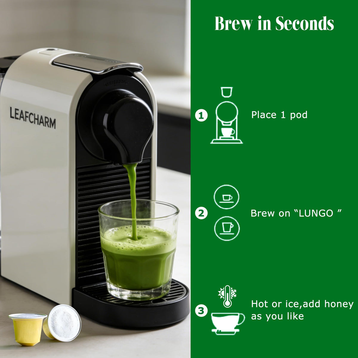Matcha Pods Nespresso Original Line Compatible (M)