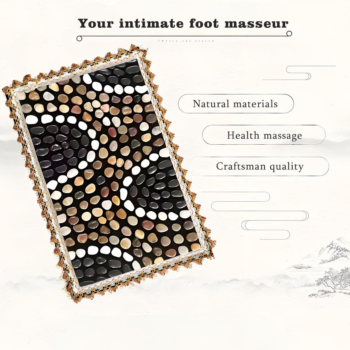 Acupressure Mat for Feet (Pebble-boulevard)