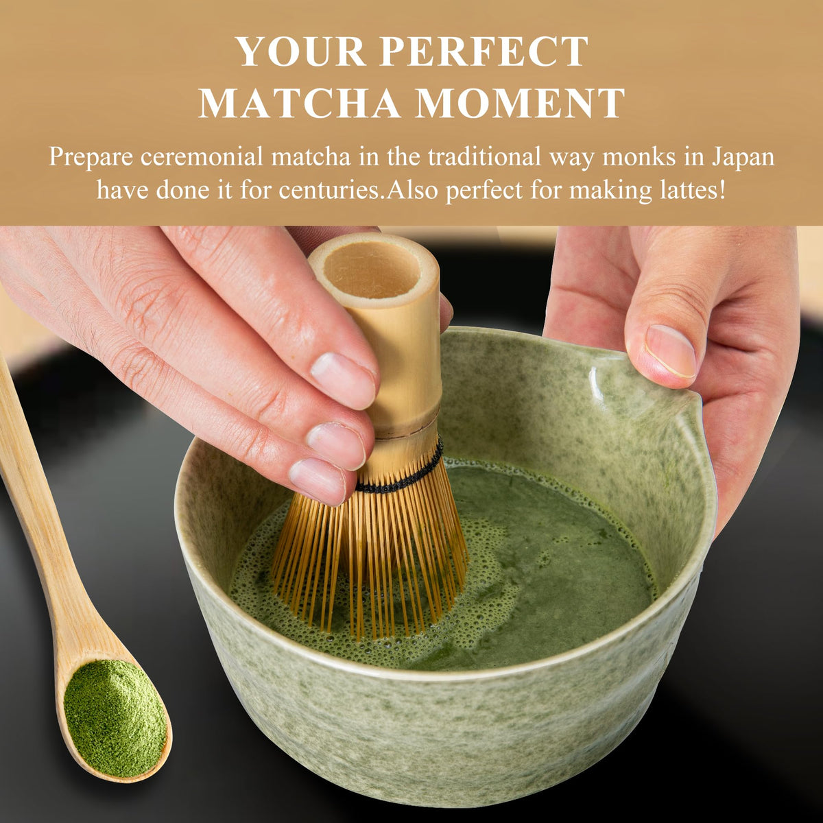 Matcha Whisk Set (Light Green)