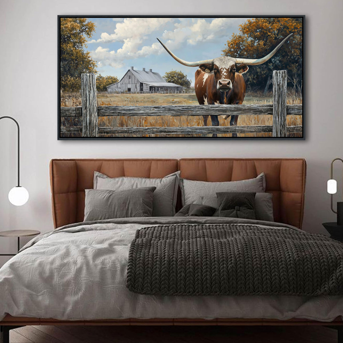 Rustic Wall Decor Poster 48x24 Inches (Brown-1 / 48"L x 24"W)