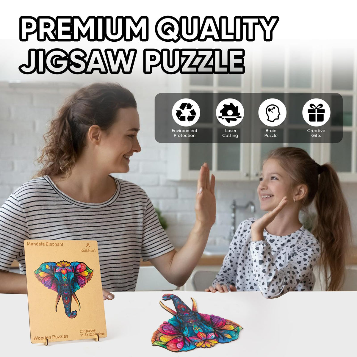 Animal Puzzle (Mandela Elephant / 200 pieces)