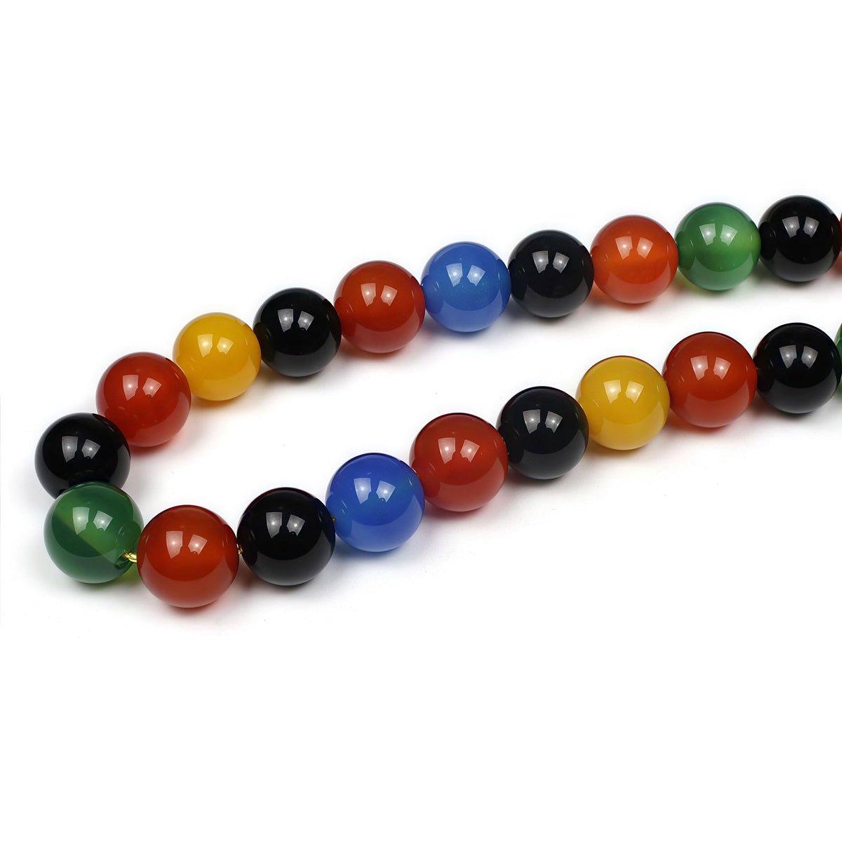 AAA Natural Multicolor Agate Beads Round Colorful Stone Energy Healing Beads for DIY Necklace Bracelat Jewelry Making Strand 15" (Colorful Agate / 4mm)