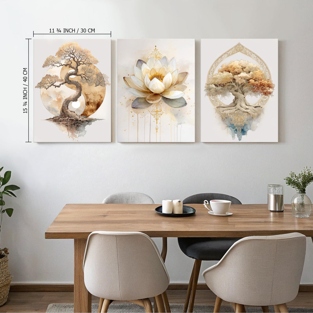 Tree of Life Zen Wall Art (Tree of Life / 16" x 24"x3)