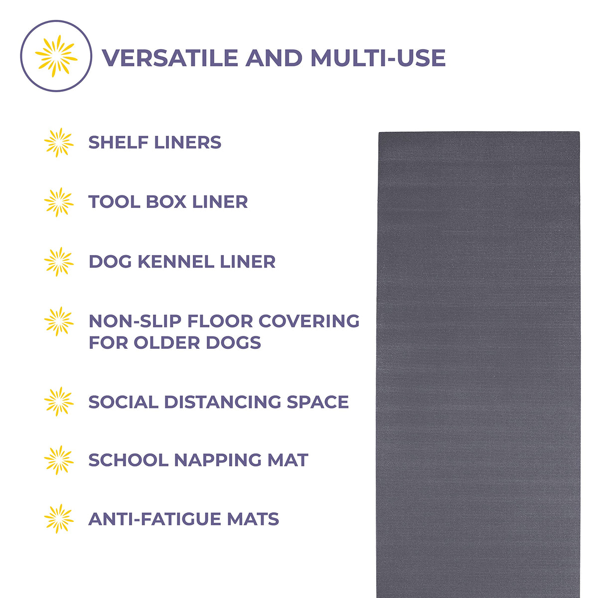 Voyage 5mm Thick Yoga Mat Roll (Cool Gray)