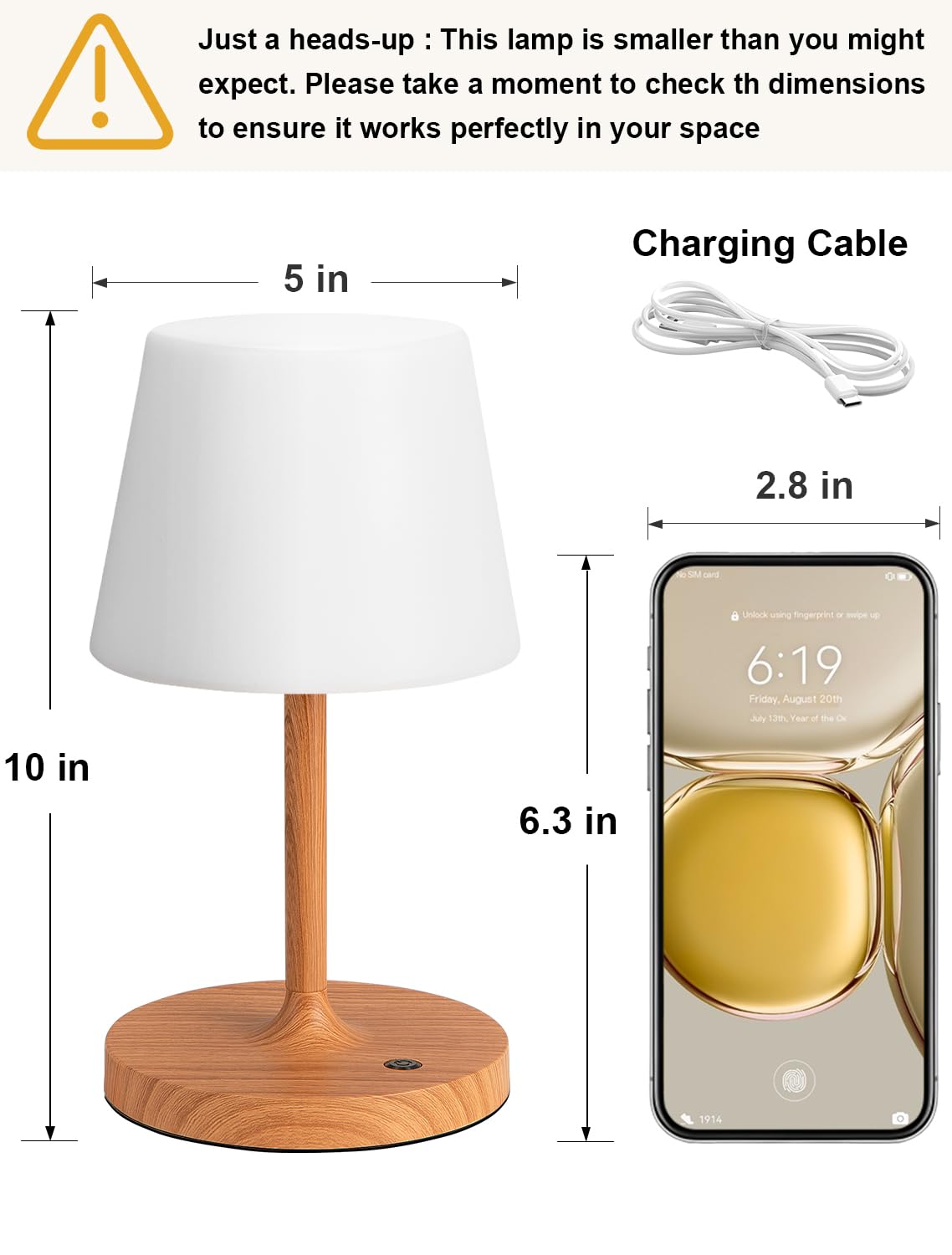 Shower Lamp IP54 Waterproof (Wood Grain / 1 Pack)