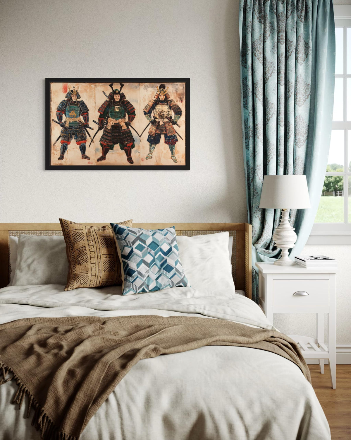 3 Samurai Unframed Wall Art Print Poster (3 Samurai / 20"L x 16"W)