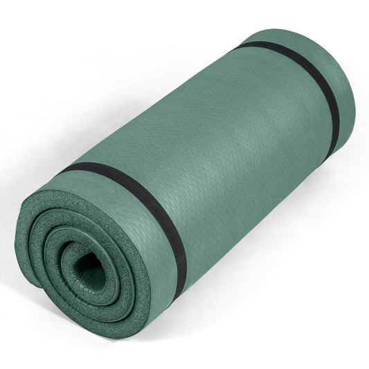 1" Extra Thick Yoga Mat (Diamond / Teal)