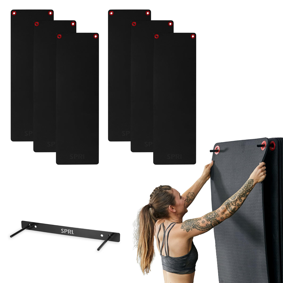 Hanging Exercise Mats 6 (Black)