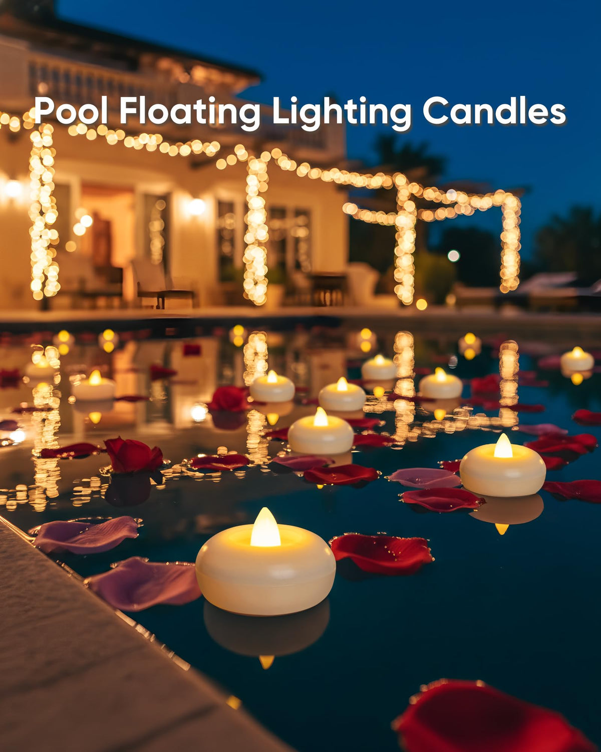 2" Flameless LED Floating Candles (White (48Pack) / 2 inch)