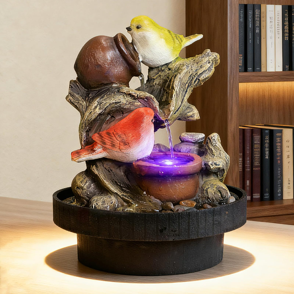 Resin LED Indoor Water Fountains (Little Bird)
