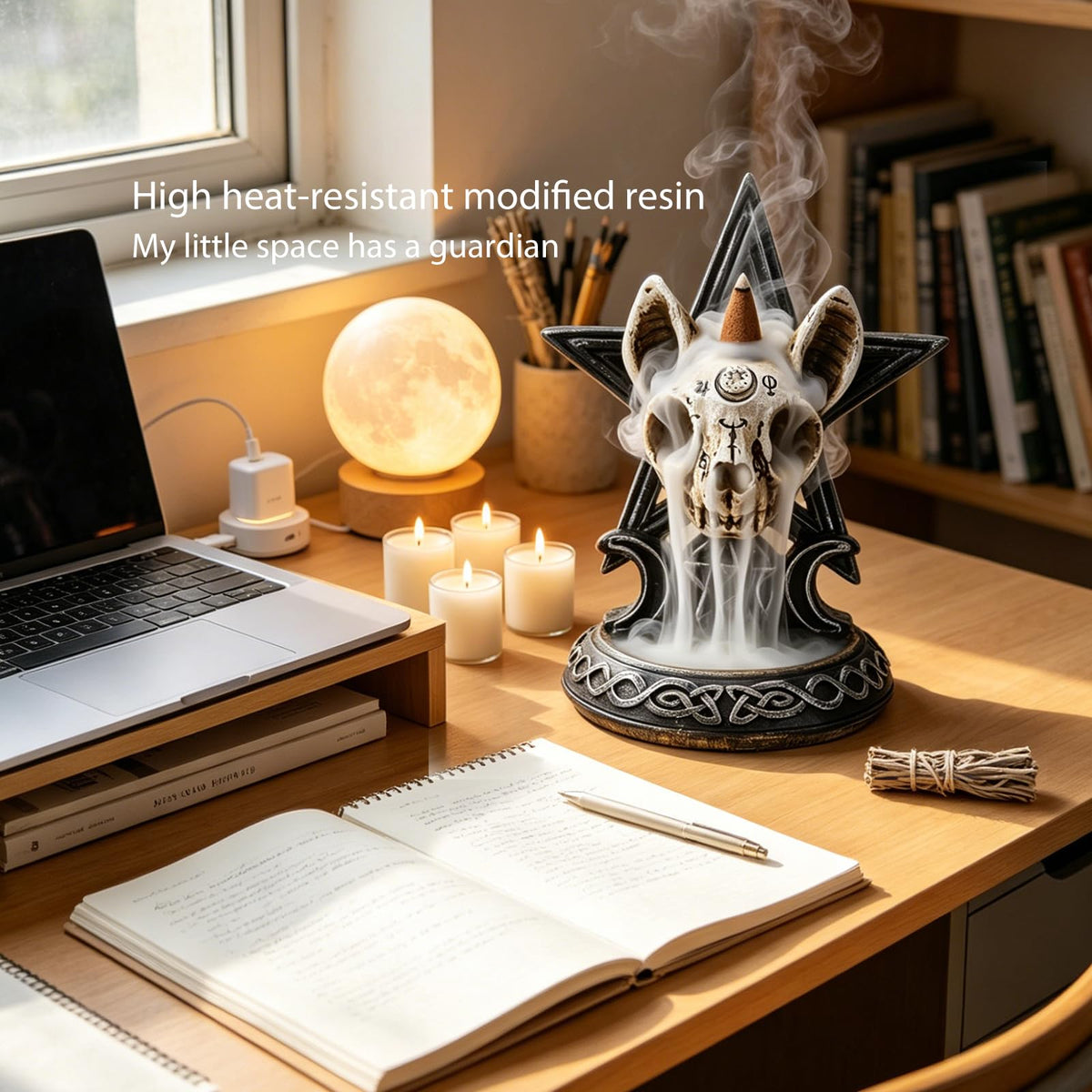 Cat Skull Backflow Incense Burner (Multi-color Cat Skull)