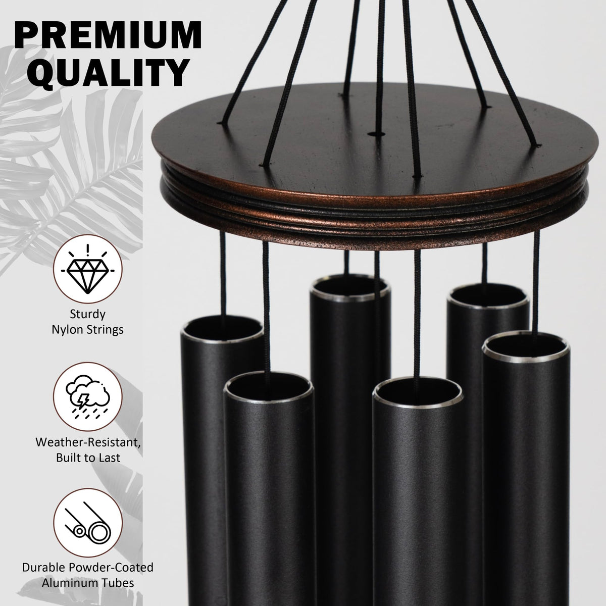 Large Wind Chimes for Outside Deep Tone (46" Tree of Life - A)