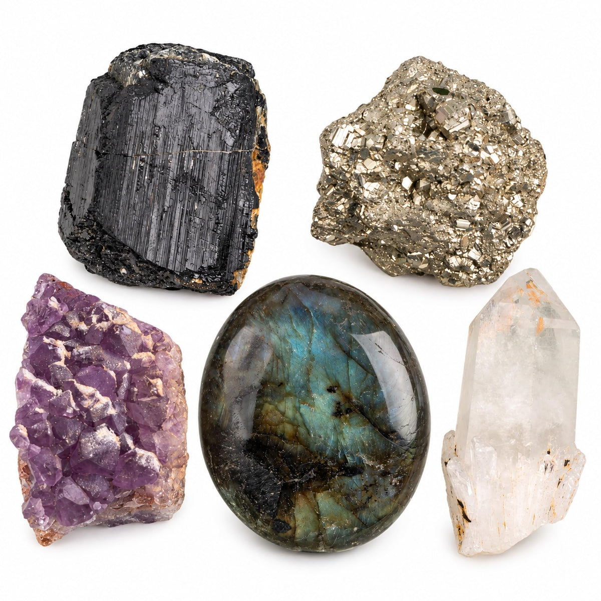 Healing Crystal Set (Protection & Abundance)