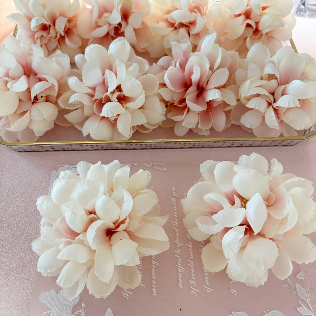 Floating Flowers for Floating Candle Centerpieces (Apricot)