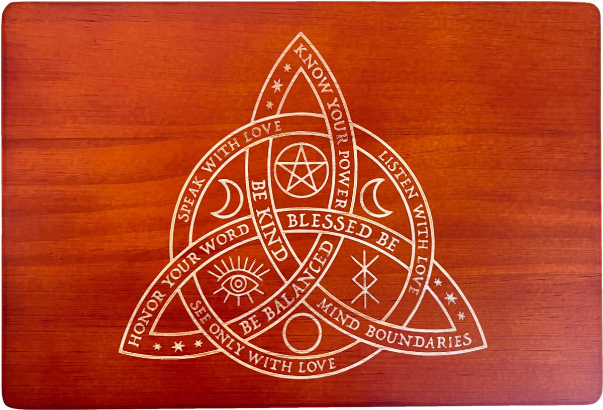 Altar Table Meditation Table (The Celtic Trinity Knot (Triquetra))