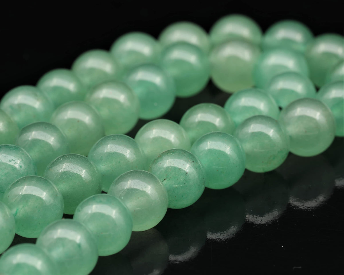 Natural Green Aventurine Beaded Choker Necklace (Green Aventurine / 34 Inches)