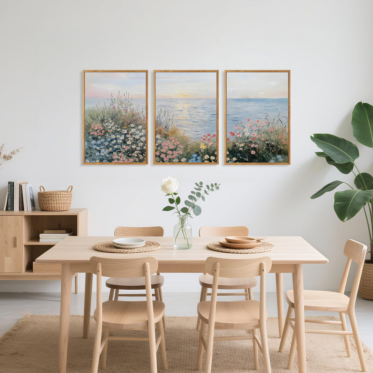 Coastal Wildflower Framed Wall Art (Wildflower)