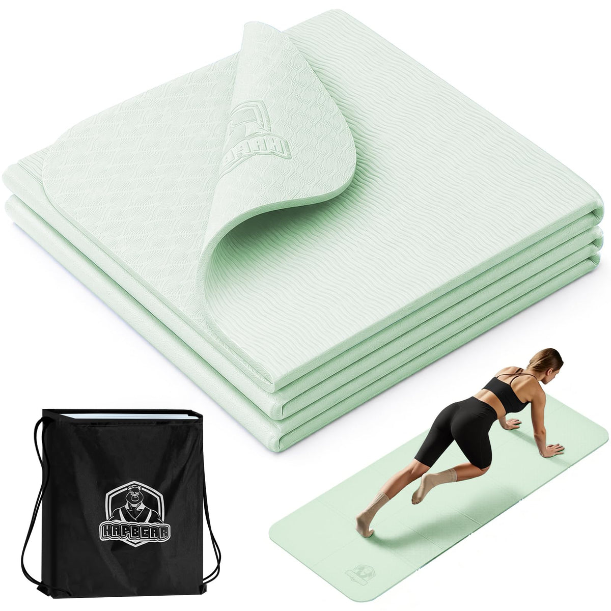 Foldable Yoga Mat (Green)