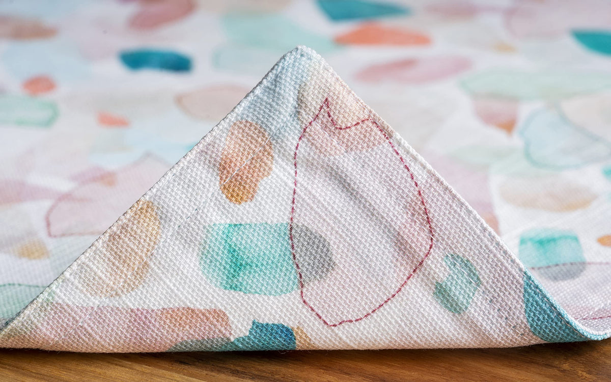 Placemats Set of 4 Reusable 100% Cotton (112 - Summer Picnic / 13" X 19" (Pack of 4))