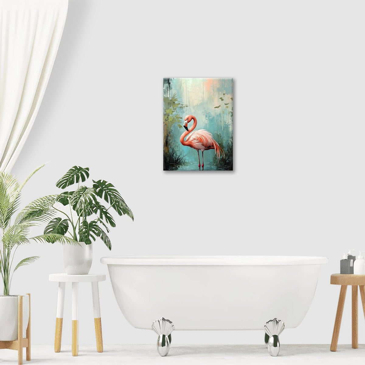 Flamingo Wall Art (16"L x 12"W / Flamingo)