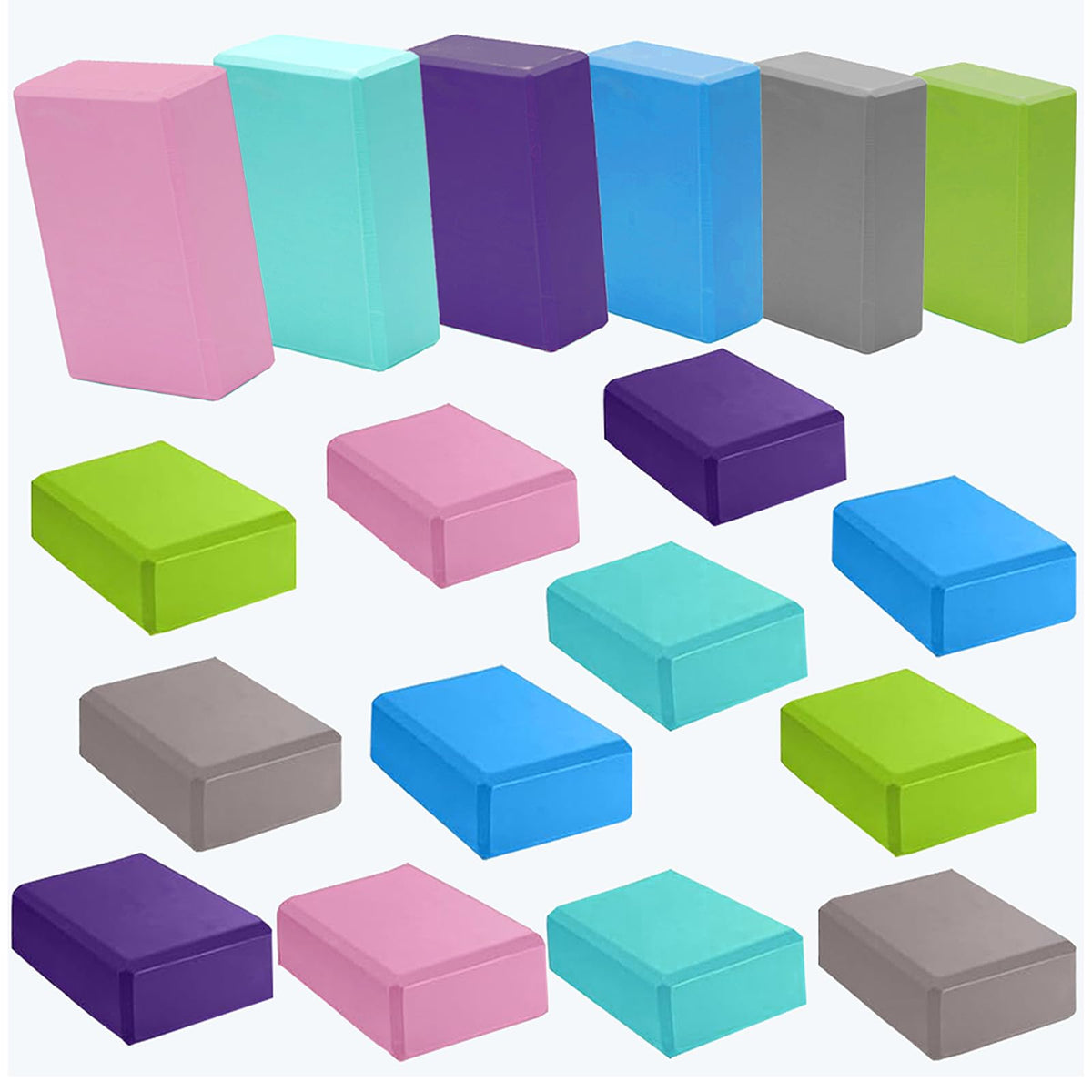 24 Pcs Foam Yoga Blocks Lightweight Non (24PACK)