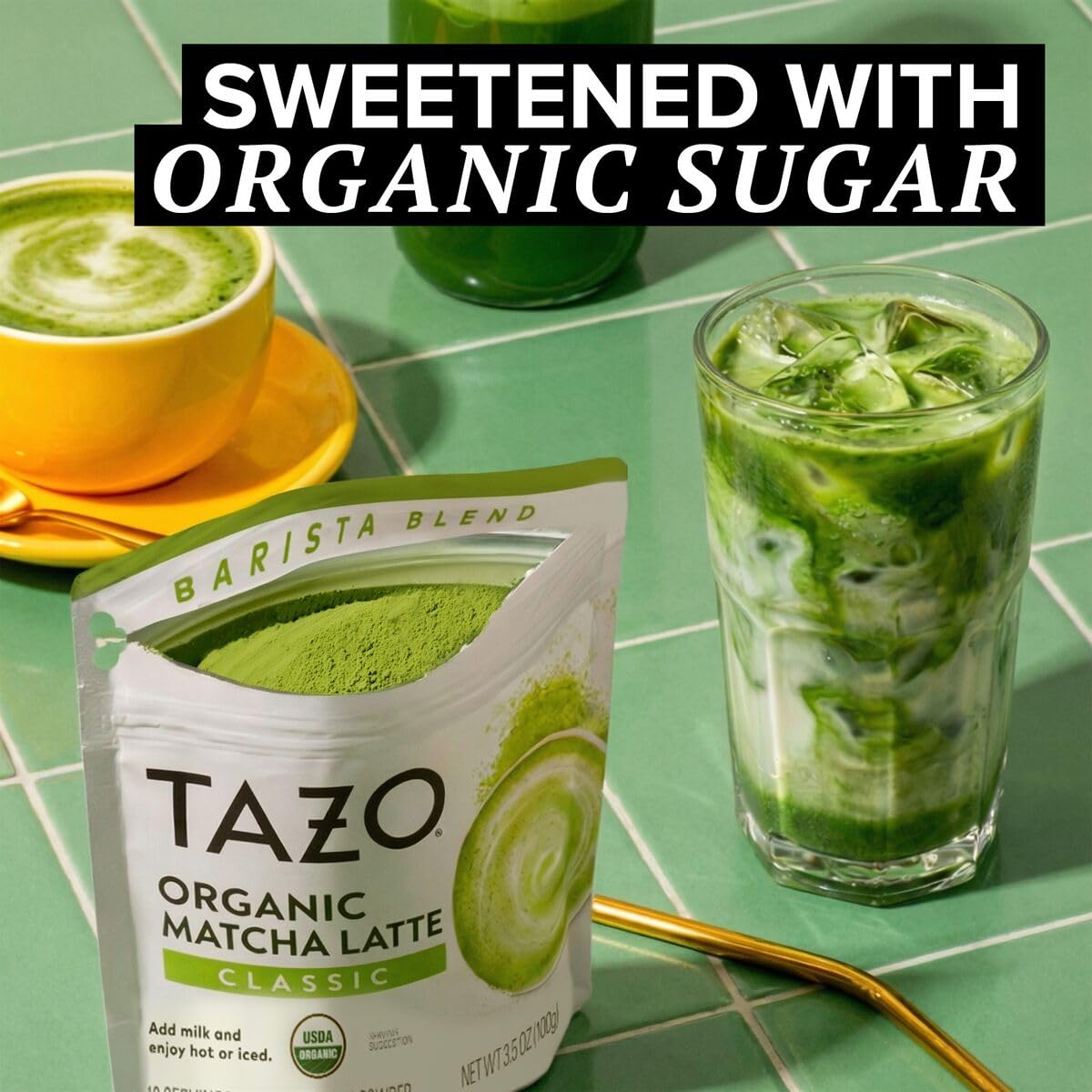 Organic Matcha Latte Powder Assortment (3.5 Ounce (Pack of 3))