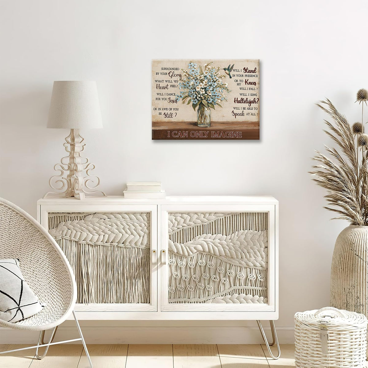 Flower Canvas Wall Art Vintage Inspirational Print Framed ArtWork 16"x20" (Flower / 20"L x 16"W)