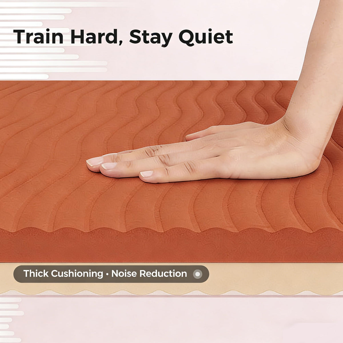 72" x 24" TPE Yoga Mat Non Slip (Orange)