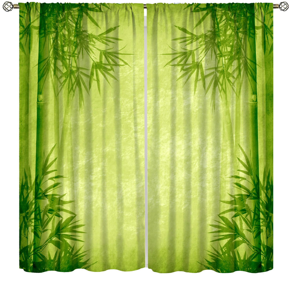 Zen Bamboo Blackout Curtains (21"W x 54"L (Pack of 2) / Zen-10)