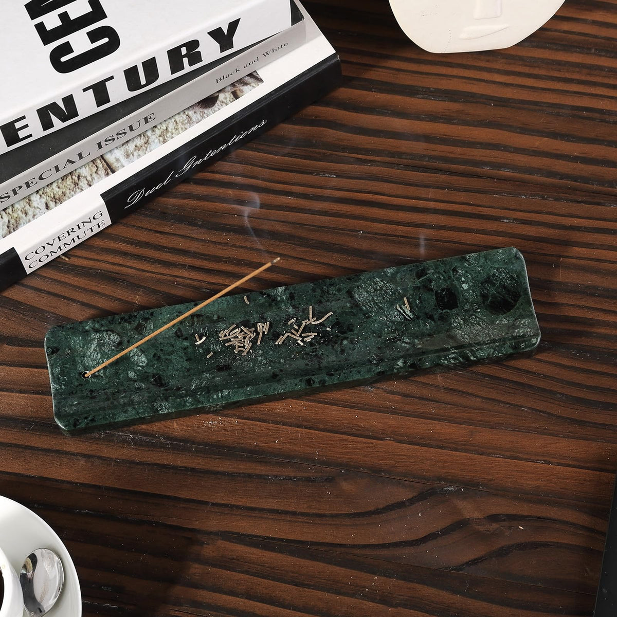 Marble Incense Holder (Green)