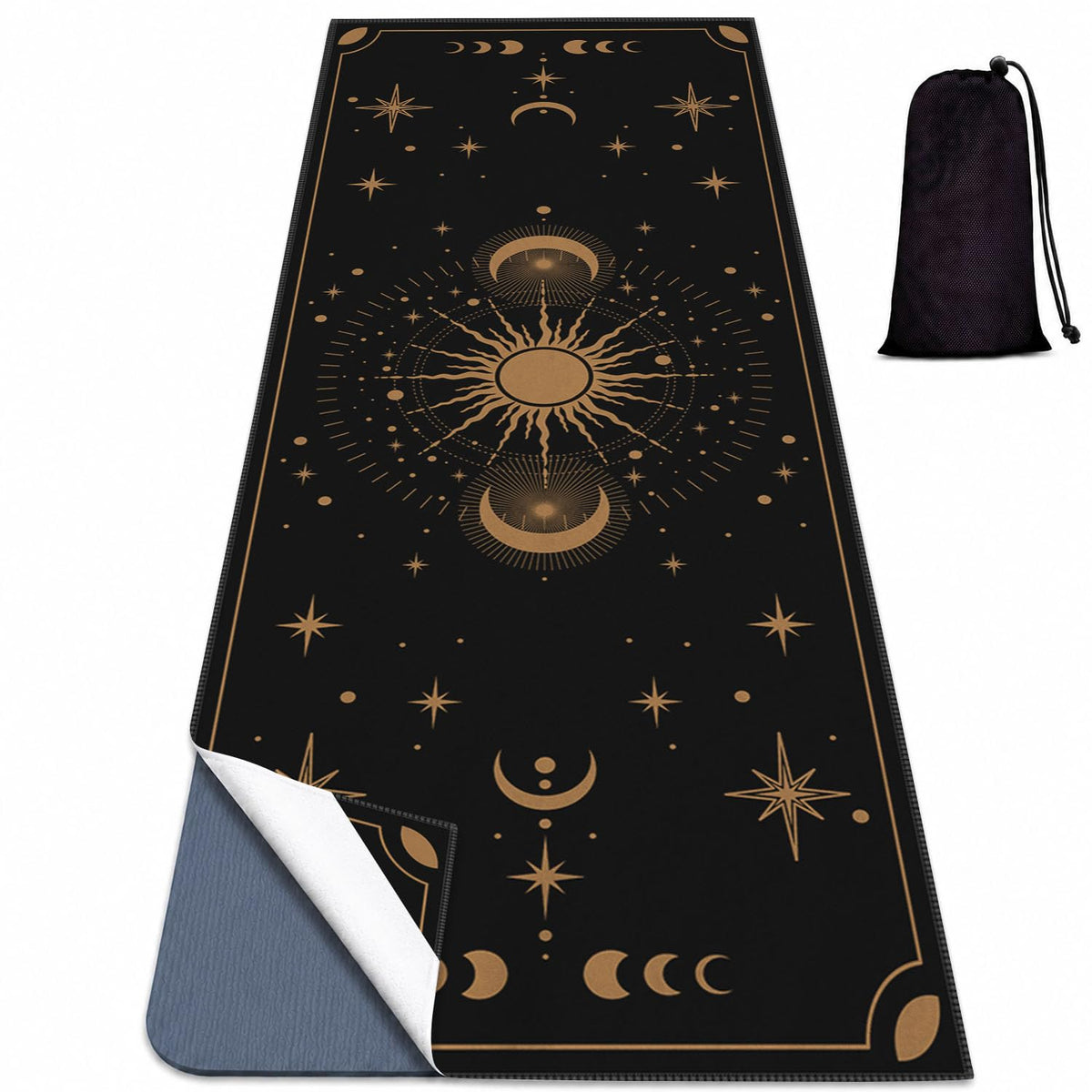 Yoga Mat Towel (Boho Sun-03 / Small)