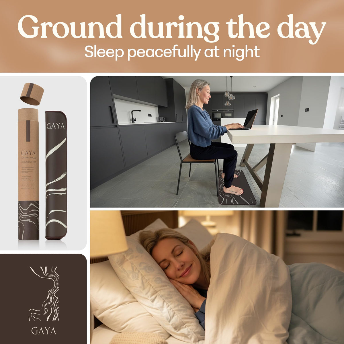 Grounding Mat for Feet (Aura - Brown)