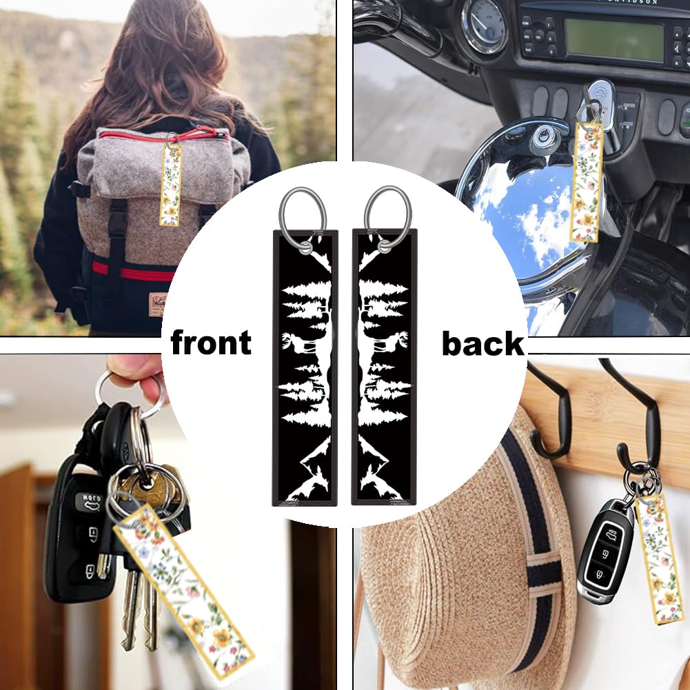 Moose Forest Mountains License Plate Frame Women Men 2Pc Car Tag (for Mountain-Black1)