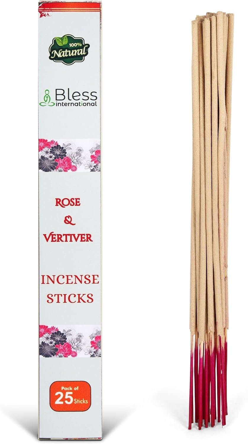 Bless Organic (Rose and Vertiver / 25 Sticks (1.4 OZ/40 GM))