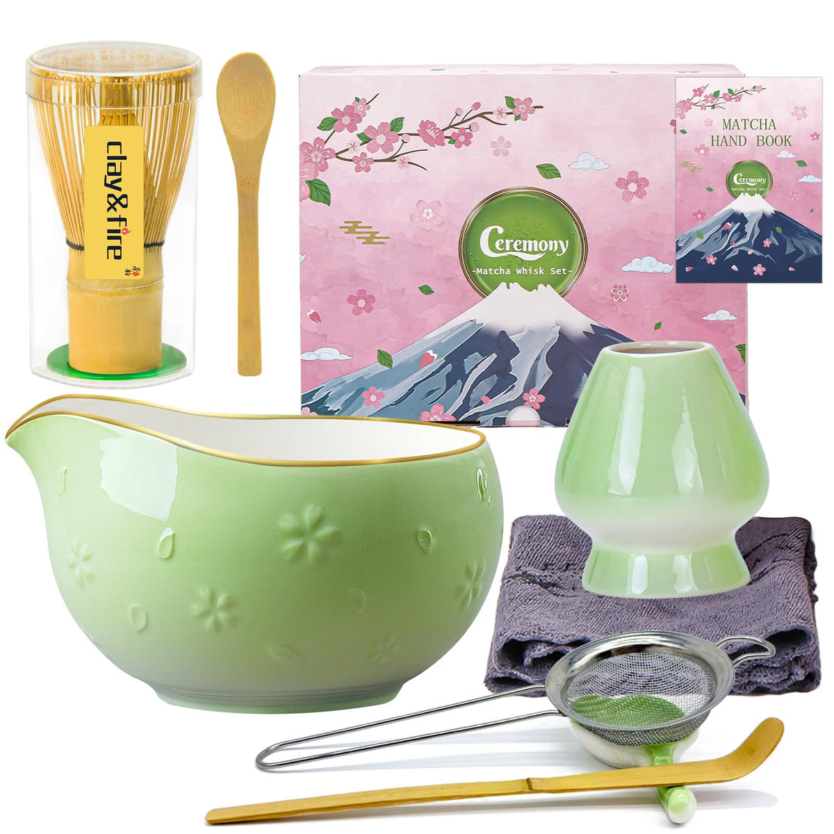 Matcha Whisk Set (Light Green)