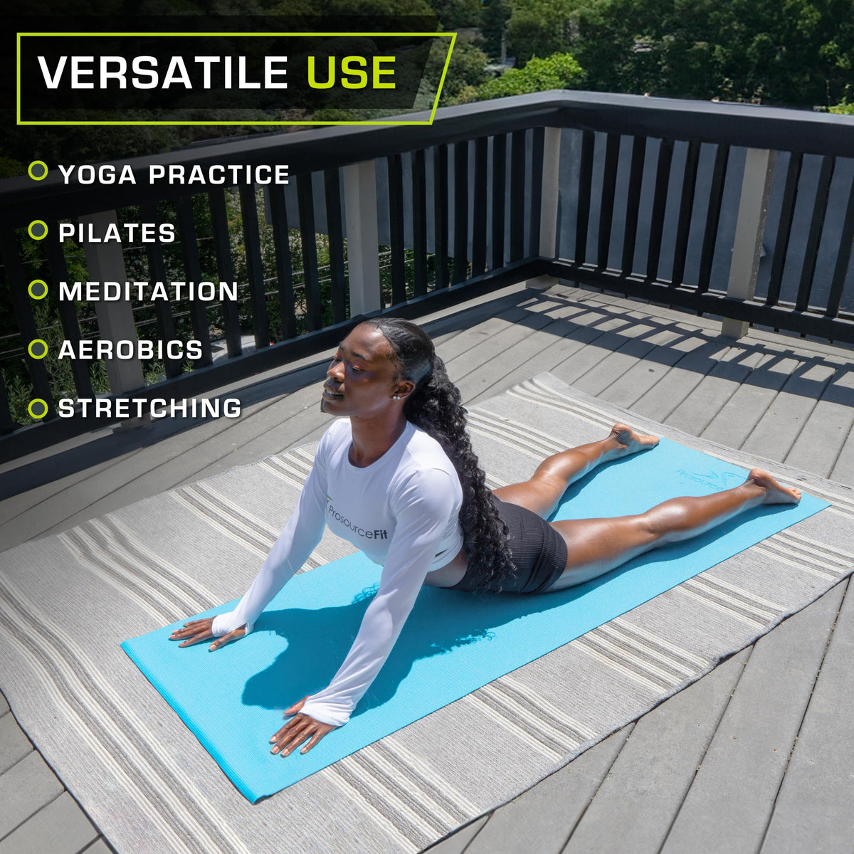 Fit Classic Yoga Mat Thick 1 (AQUA)