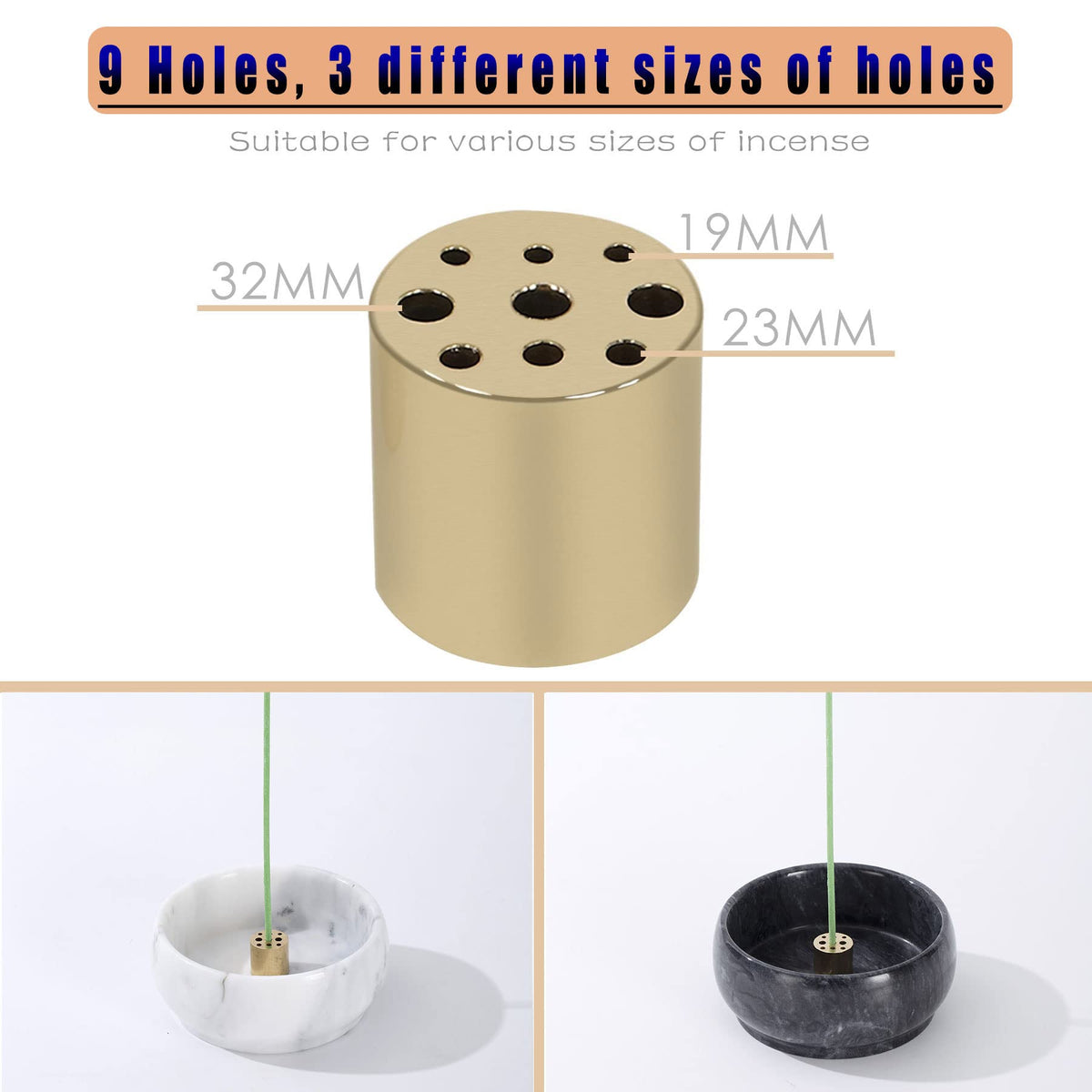 Incense Holder (Natural Black)