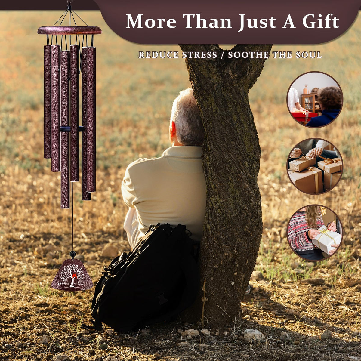 60th Anniversary Wedding Gifts (60th Anniversary-brown / 32")