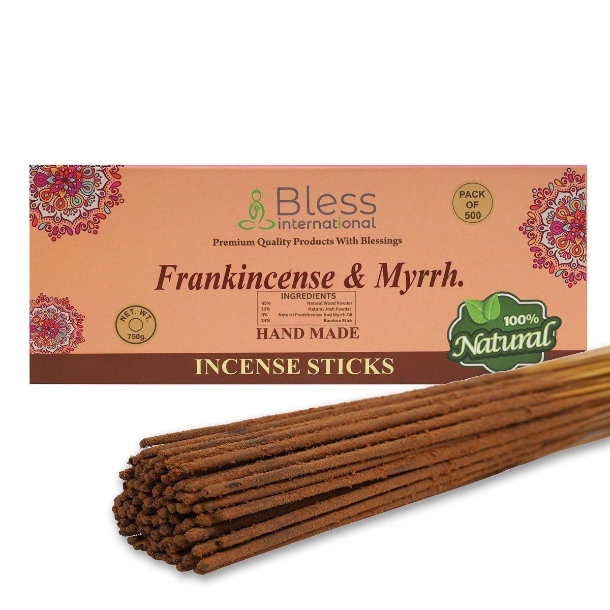 Bless Frankincense (Frankincense & Myrrh / 500 Sticks (26 OZ/750 GM))