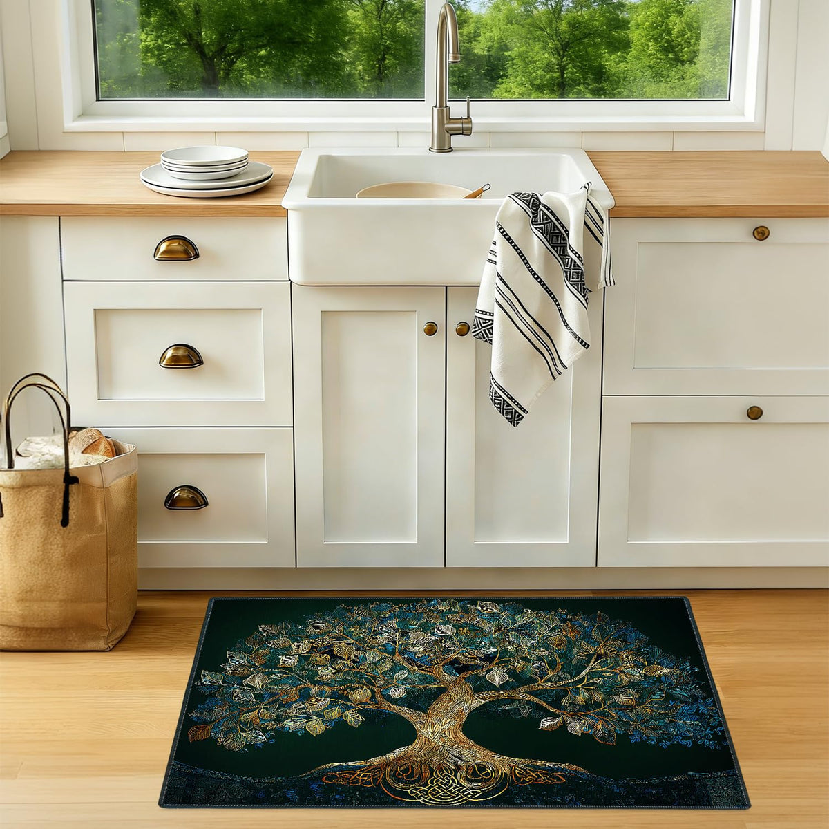 2x3FT Area Rug Tree of Life Celtic Indoor Outdoor Entryway Rug (#90- / 2' x 3' (Rectangular))