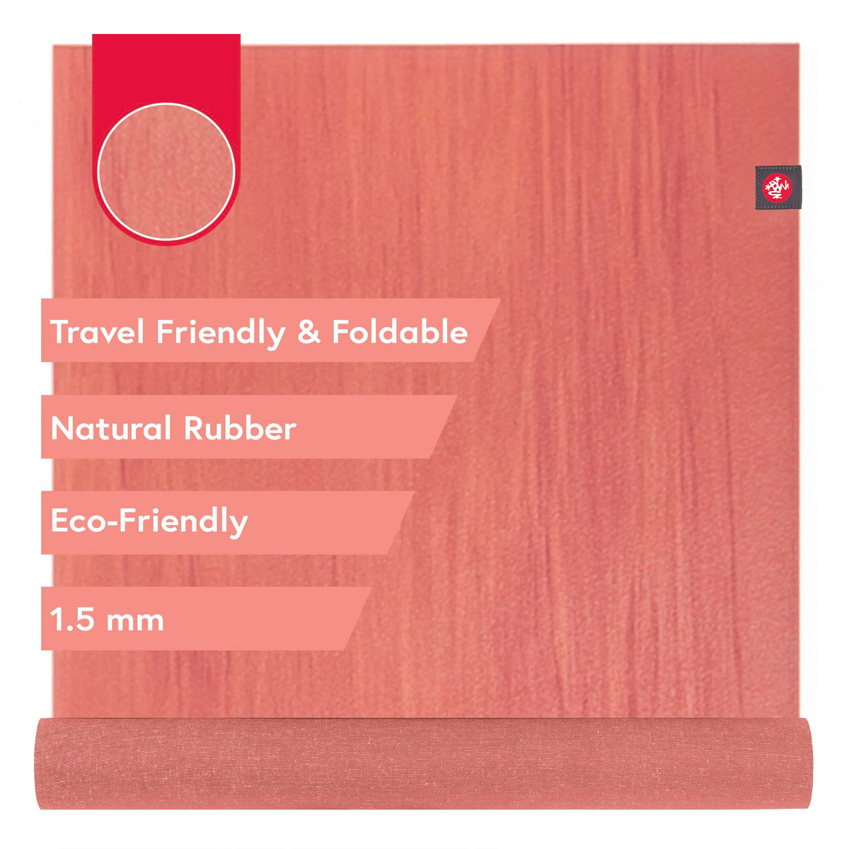 eKO Superlite Travel Yoga Mat (Orchid Marble / 71" x 24")