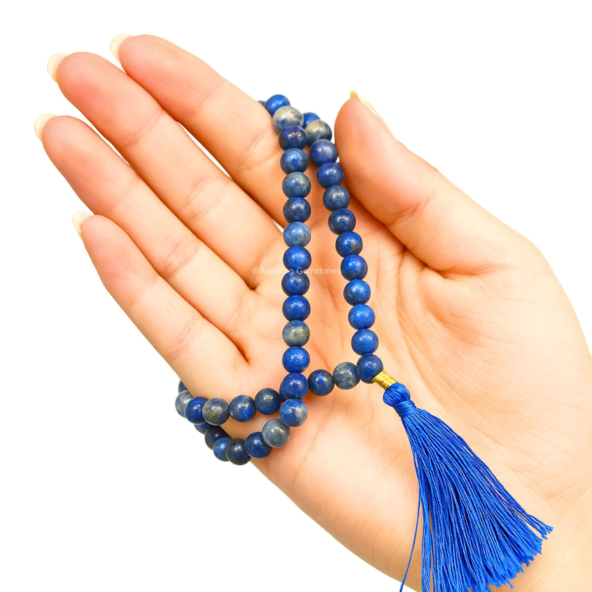 Lapis Lazuli Mala Saadi (Lapis Lazuli / Plain)