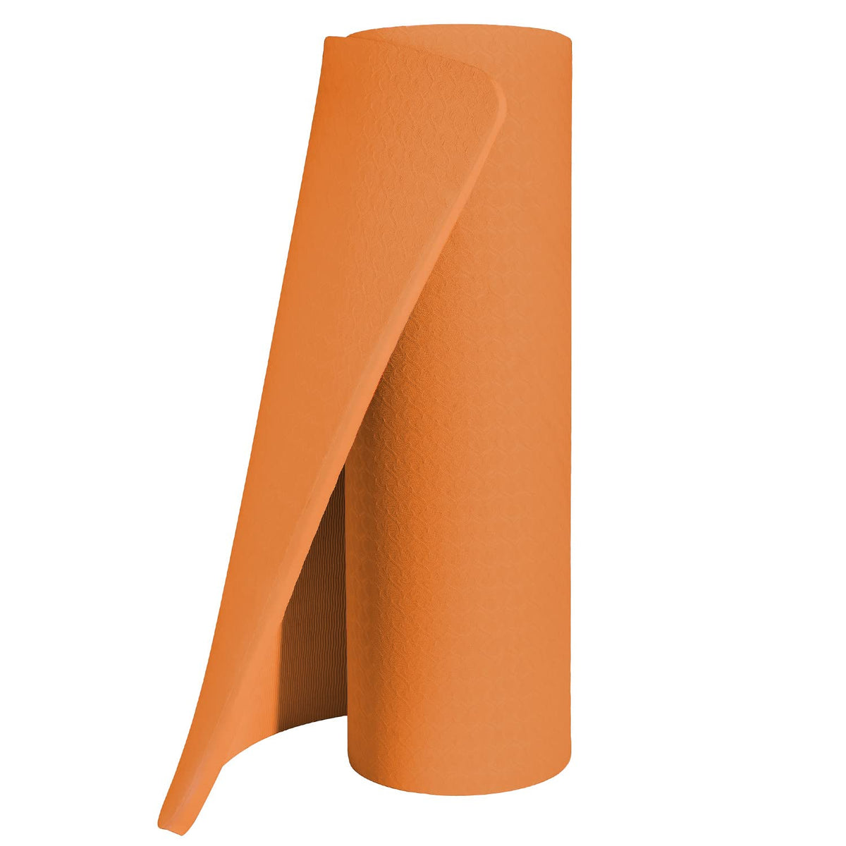 4 5 inch TPE Yoga Mat Fitness & Exercise Mats Large Size 72"L x 32"W Non (Orange)