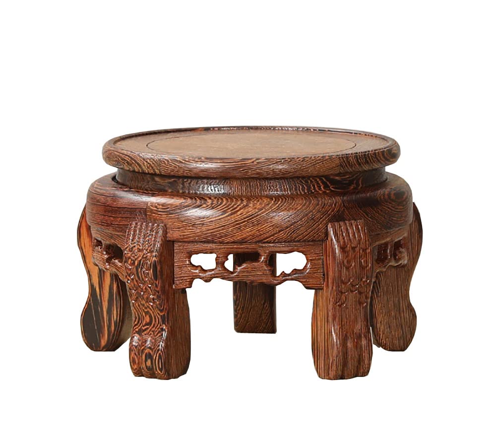 Polished Tiger Foot Rosewood Zen Plant Display Base (B2-6.9'' inside diameter)