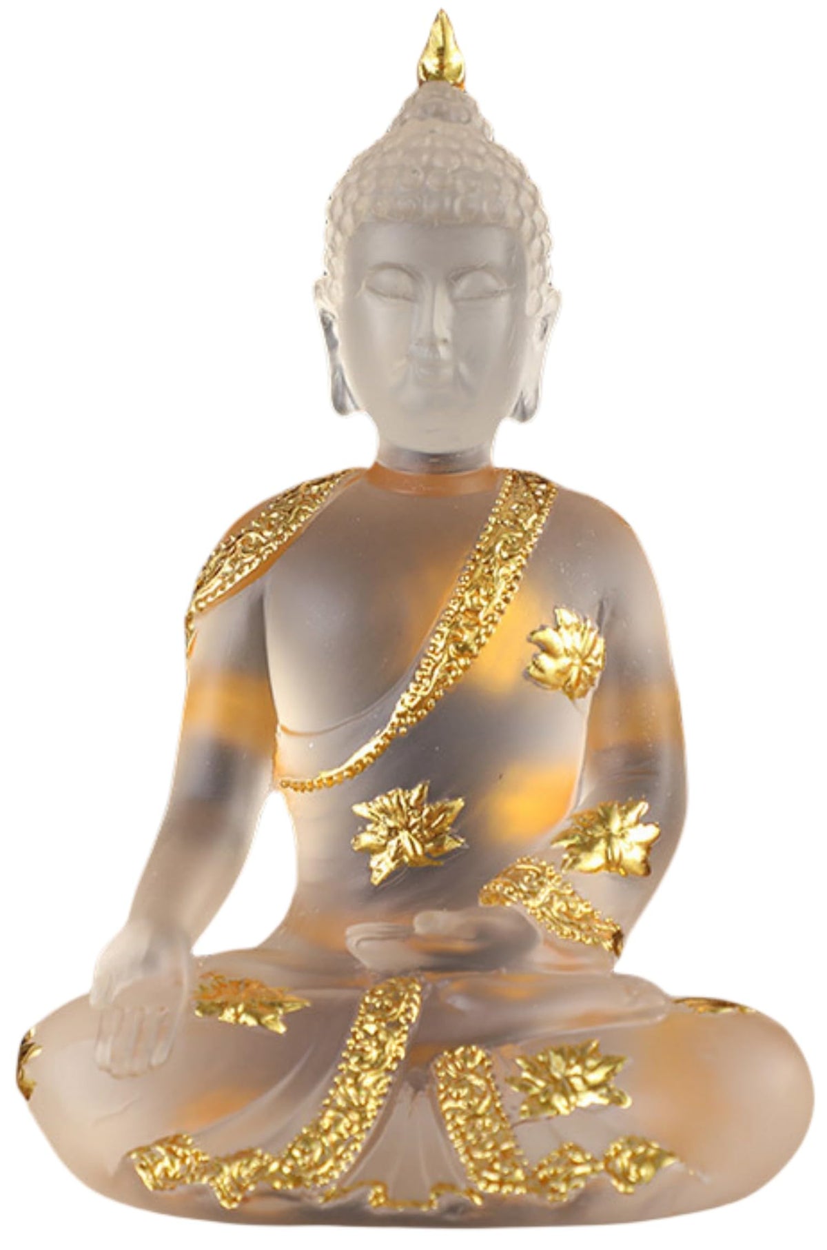 Thai Sitting Buddha Statue (White)