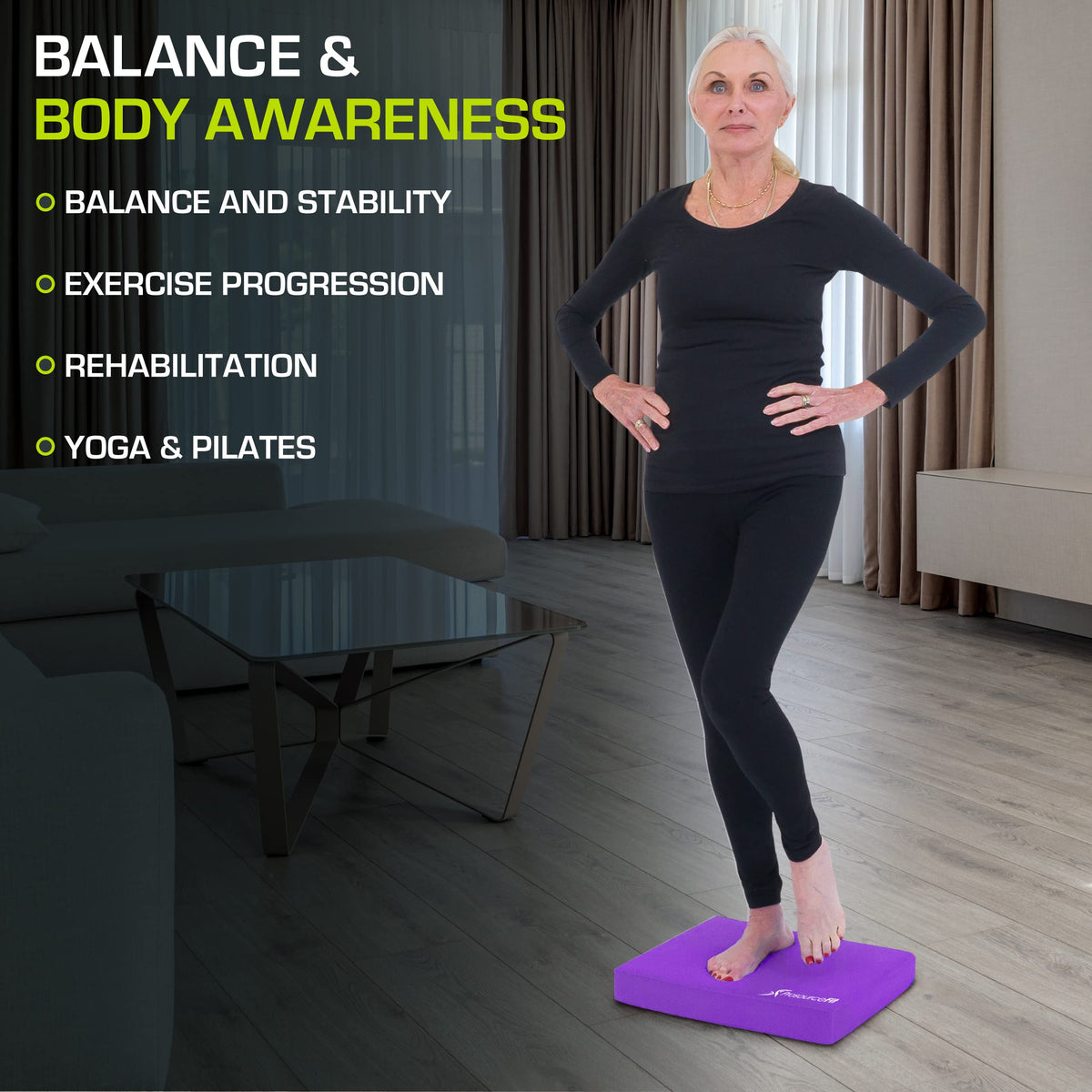Exercise Balance Pad (Purple / 15x12)