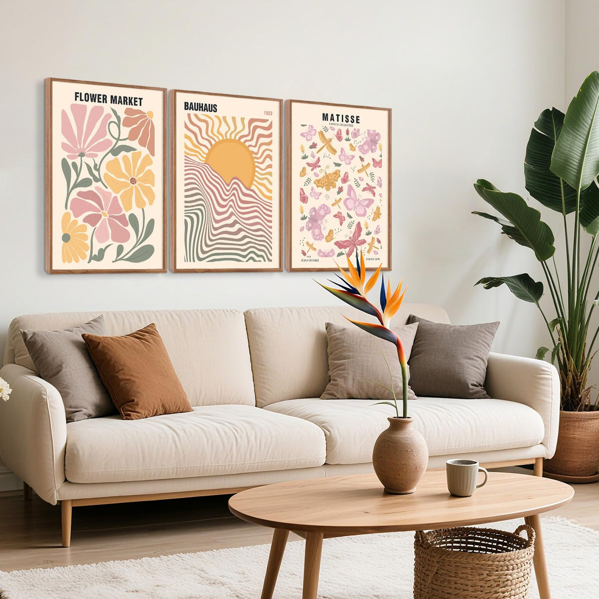 Matisse Pink Framed Canvas Wall Art (Matisse)