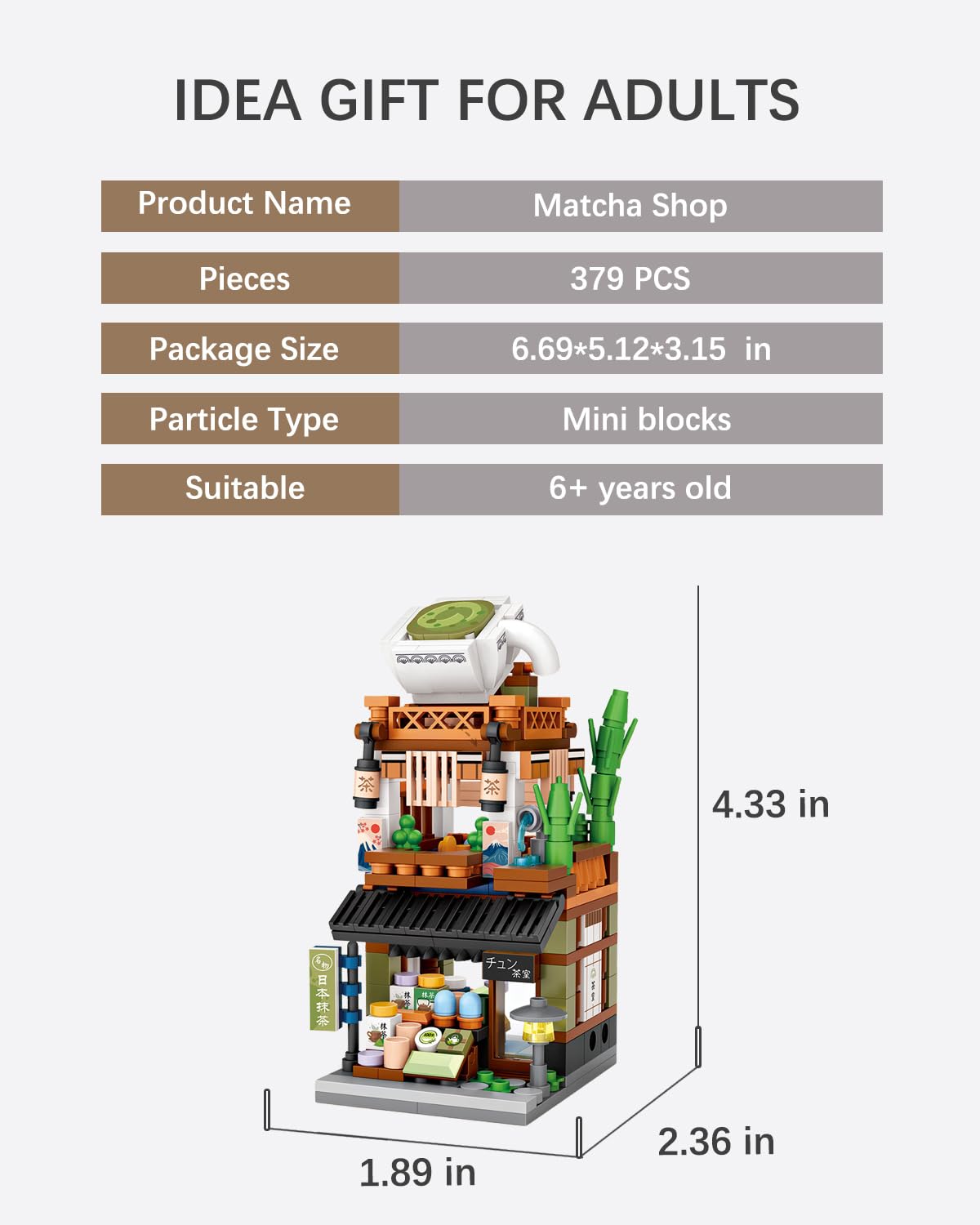 Japanese City Street View Matcha Shop (1656)