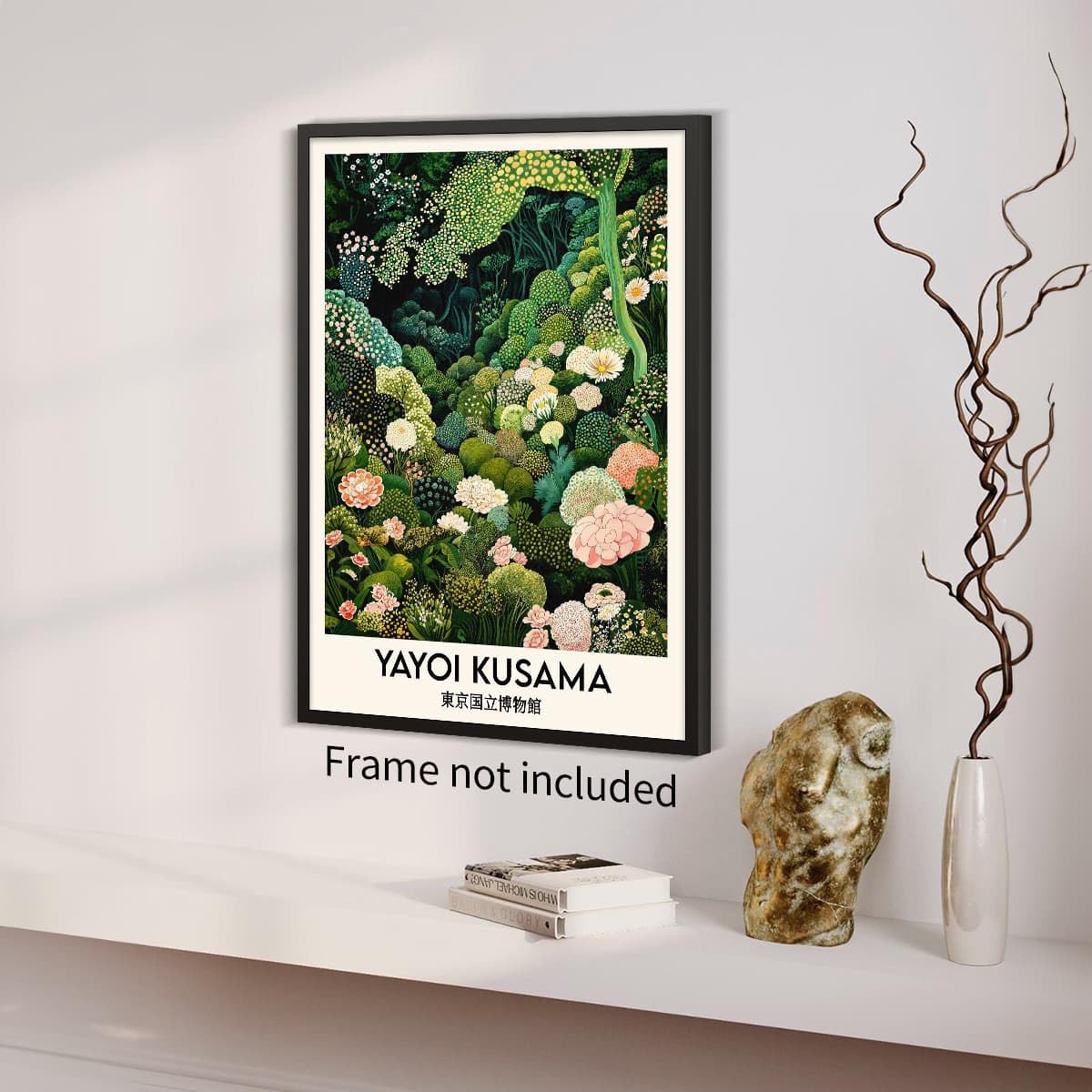 Yayoi. Kusama Wall Art (Unframed / Japanese Art 006 / 36"L x 24"W)