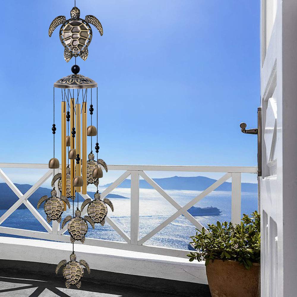 Garden Sea Turtle Wind Chimes Outdoor Decor